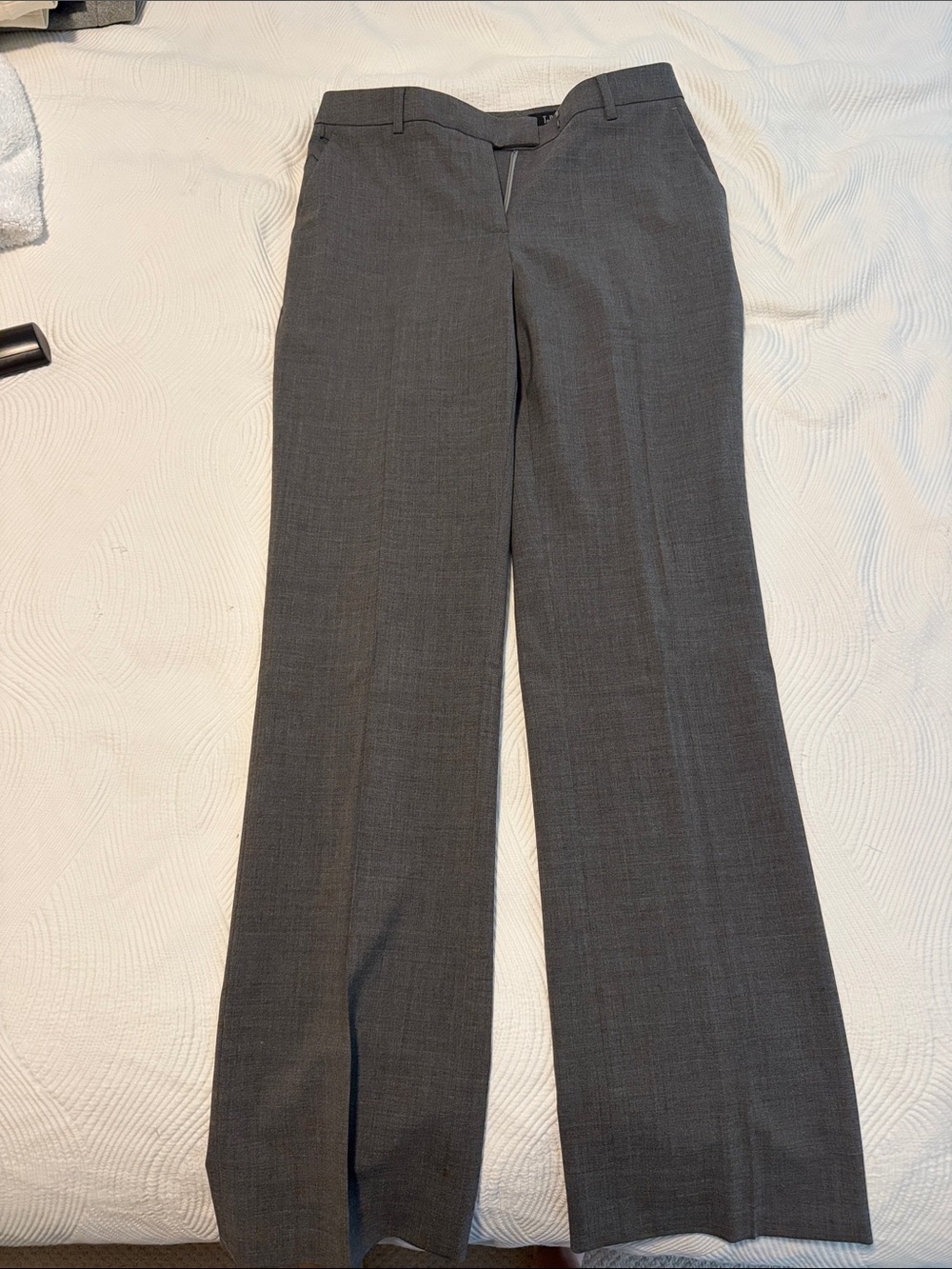 Brooks Brothers Charcoal Straight-Leg Dress Trousers